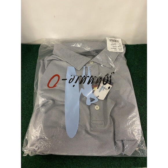 Men's Johnnie-O Prep Formance Jersey Poe Printed Polo/GOLF Shirt Black XXL/2XL - Picture 3 of 11